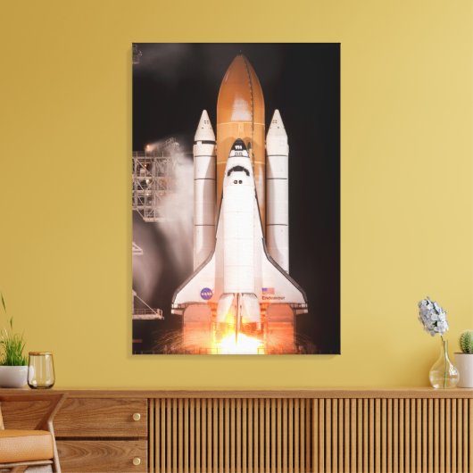 Space Shuttle Endeavour hebt ab Leinwanddruck (Insitu (Wohnzimmer))