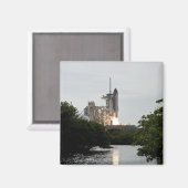 Space Shuttle Endeavour hebt ab Magnet (Vorderseite/Rückseite)