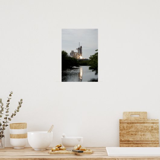 Space Shuttle Endeavour hebt ab Poster (Küche)