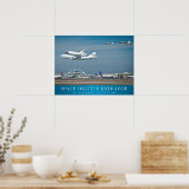 Space Shuttle Endeavour mit Jets Poster 24x18 (Küche)