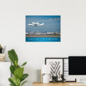 Space Shuttle Endeavour mit Jets Poster 24x18 (Heimbüro)