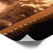Space Shuttle Endeavour Nachtzug Poster (Ecke)
