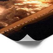 Space Shuttle Endeavour Nachtzug Poster (Ecke)