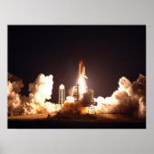 Space Shuttle Endeavour Nachtzug Poster (Vorne)