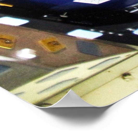 Space Shuttle Endeavour OV-105 Cockpit Poster (Ecke)