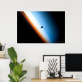 Space Shuttle Endeavour Silhouette Poster (Heimbüro)