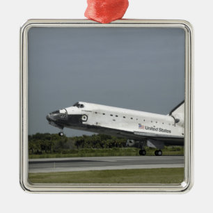 Space Shuttle Endeavour Touchs nach unten Ornament Aus Metall