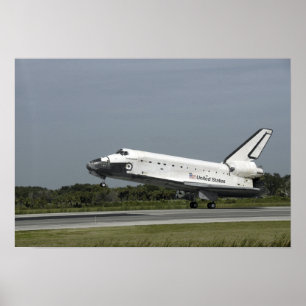 Space Shuttle Endeavour Touchs nach unten Poster