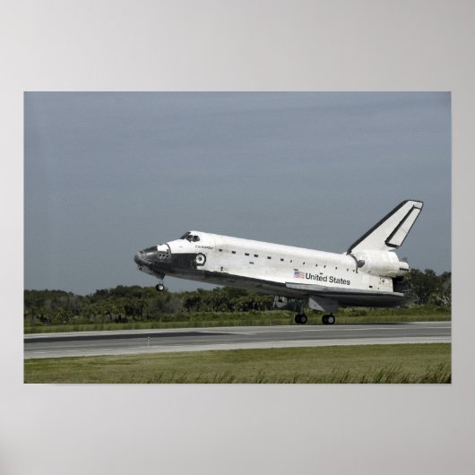 Space Shuttle Endeavour Touchs nach unten Poster (Vorne)