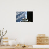 Space Shuttle Endevor's Nutzlastschacht Poster (Küche)