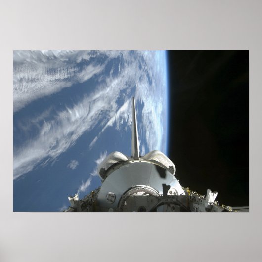 Space Shuttle Endevor's Nutzlastschacht Poster (Vorne)