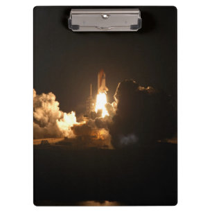 Space Shuttle Erde Orbitale Raumsonde Nacht Canva Klemmbrett