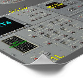 Space Shuttle Flight Deck Poster (Ecke)