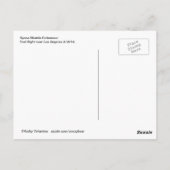 Space Shuttle fördert Endlandekarte Postkarte (Rückseite)