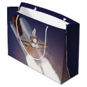 Space Shuttle Große Geschenktüte (Rückseite Schrägansicht)