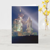 Space Shuttle Grußkarten Karte (Gelbe Blume)