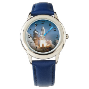 Space Shuttle hebt ab - hebräische Nummerierung Armbanduhr