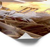 Space Shuttle-Hintergrund Poster (Ecke)