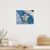 Space Shuttle im Orbit Poster (Küche)