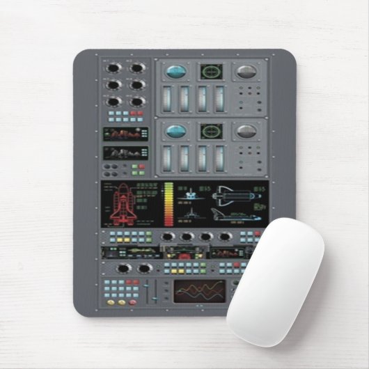 Space Shuttle Kontrolle Board Mouse Pad Mousepad (Mit Mouse)