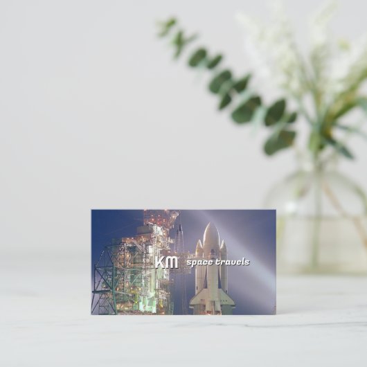 Space Shuttle | Luftraum Visitenkarte (Stehend Vorderseite)