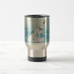 Space-Shuttle-Nachtstart Reisebecher