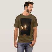Space Shuttle Night Launch Poster T - Shirt (Vorne ganz)