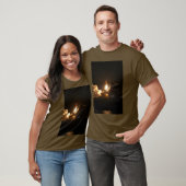 Space Shuttle Night Launch Poster T - Shirt (Unisex)