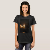 Space Shuttle Night Launch Poster T - Shirt (Vorne ganz)