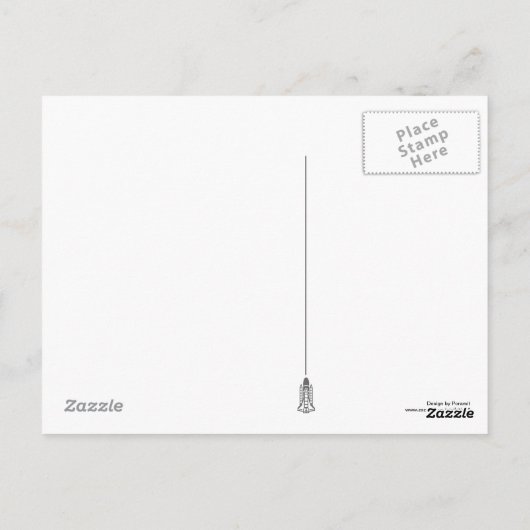 Space Shuttle Postcard 2 Postkarte (Rückseite)