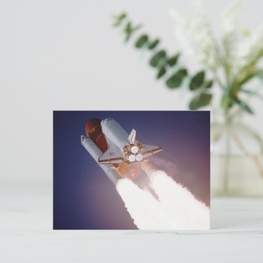 Space Shuttle Postkarte (Stehend Vorderseite)