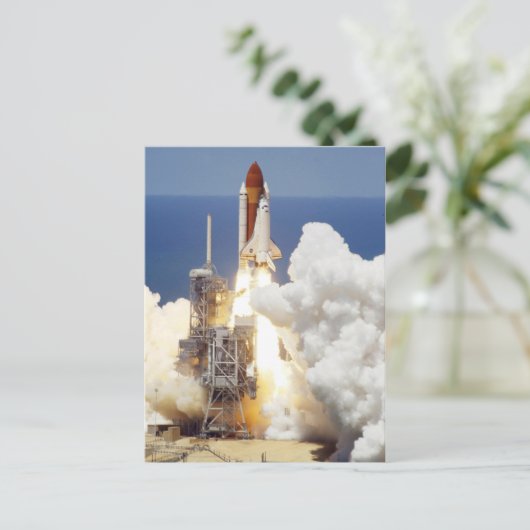 Space Shuttle Postkarte (Stehend Vorderseite)