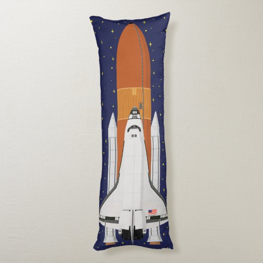 Space Shuttle Seitenschläferkissen (Rückseite (Vertikal))