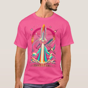 Space Shuttle Start Kennedy Space Centre Dampf Wa T-Shirt