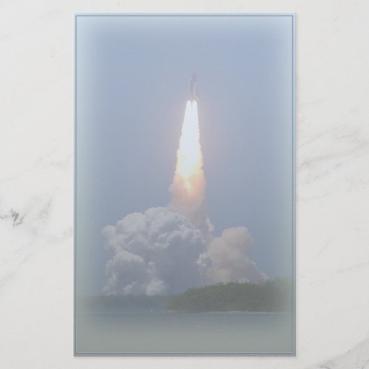 Space-Shuttle-Start-Stationery Briefpapier (Vorderseite)
