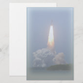 Space-Shuttle-Start-Stationery Briefpapier (Vorne/Hinten)