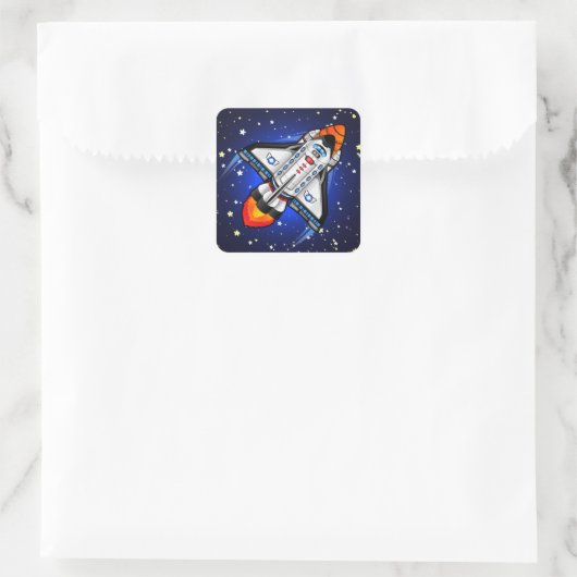 Space Shuttle Sticker (Tasche)