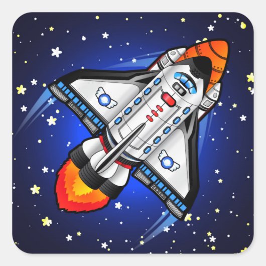 Space Shuttle Sticker (Vorderseite)