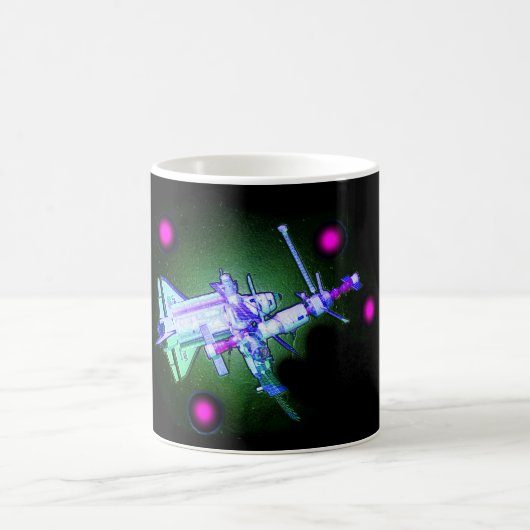 Space Shuttle und Station Kaffeetasse (Mittel)