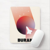 Space Shuttle Vintage Art Raum Kunst. Mousepad (Mit Mouse)