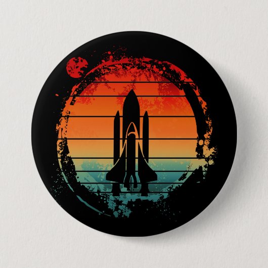 SPACE SHUTTLE VINTAGE BUTTON (Vorderseite)