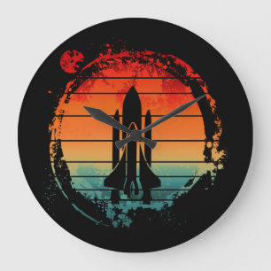 SPACE SHUTTLE VINTAGE GROßE WANDUHR