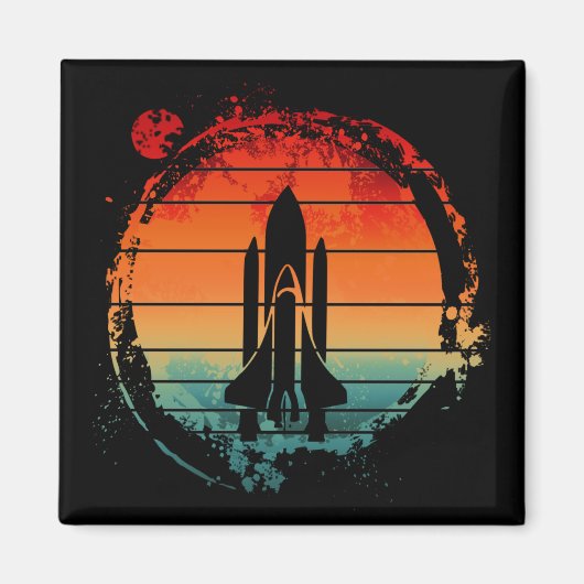 SPACE SHUTTLE VINTAGE MAGNET (Vorne)