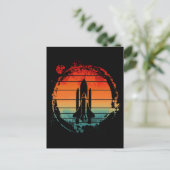 SPACE SHUTTLE VINTAGE POSTKARTE (Stehend Vorderseite)