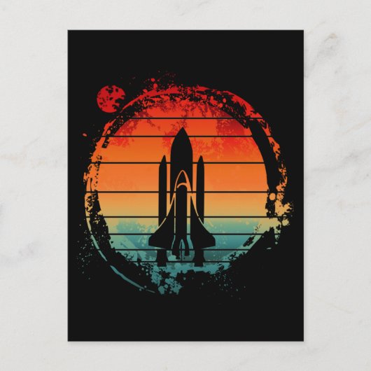 SPACE SHUTTLE VINTAGE POSTKARTE (Vorderseite)