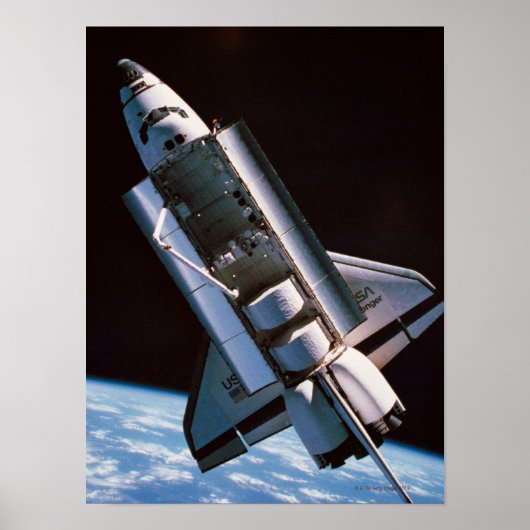 Space Shuttle with Open Cargo Bay Poster (Vorne)