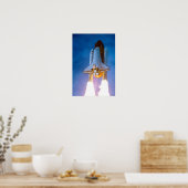 Space Shuttleservice in das Weltraumposter Poster (Küche)