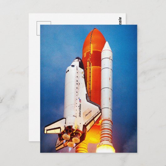 Space Shuttleservice in die Postkarte (Vorne/Hinten)