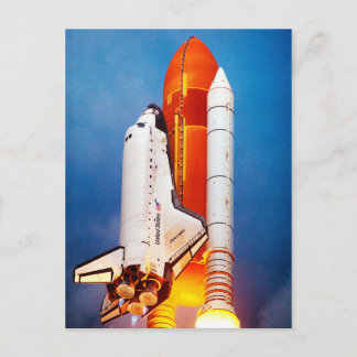 Space Shuttleservice in die Postkarte