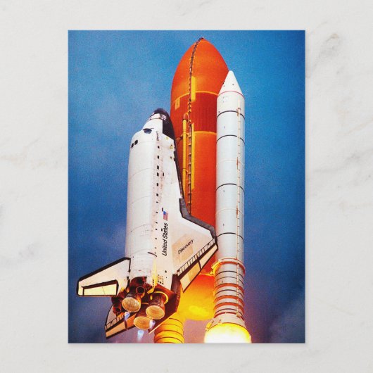 Space Shuttleservice in die Postkarte (Vorderseite)